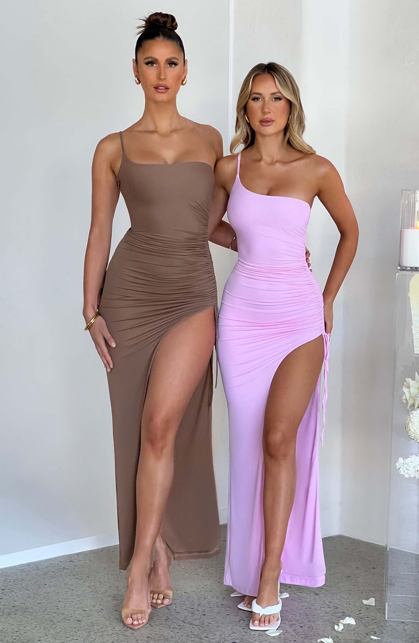 Maxi Sukienka Zuri - Czekoladowa