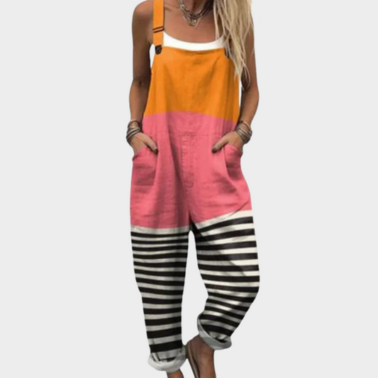 Pantalón de tirantes impreso y cómodo