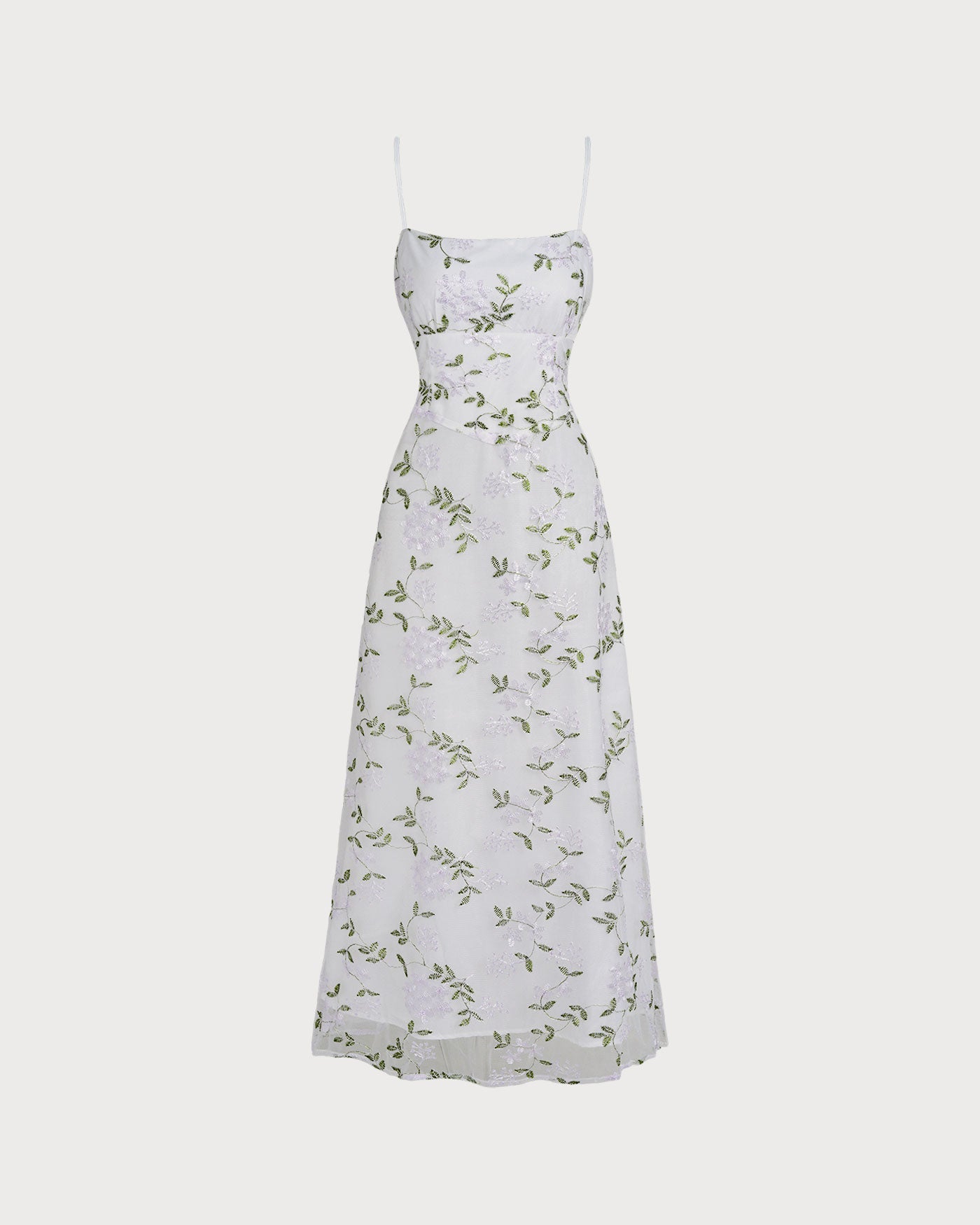 Vestido Maxi Sin Mangas Floral Blanco