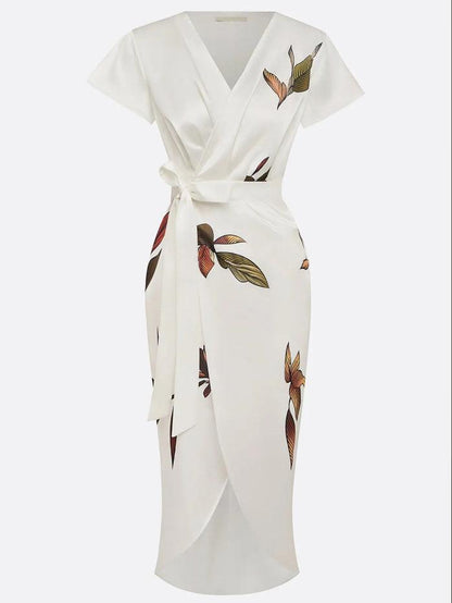 Elin™ - Elegante vestido envolvente con estampado floral