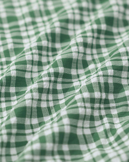 Conjunto de Bikini Verde a Cuadros con Cordón