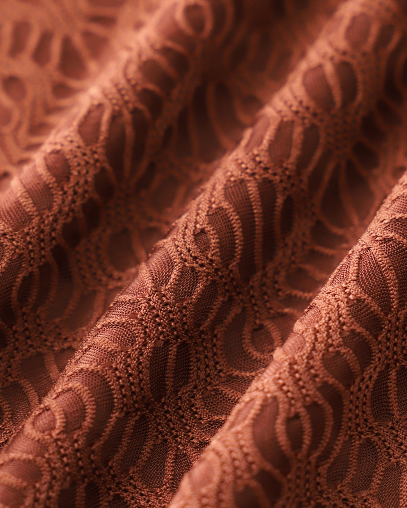 Conjunto de Tres Piezas Jacquard Marrón