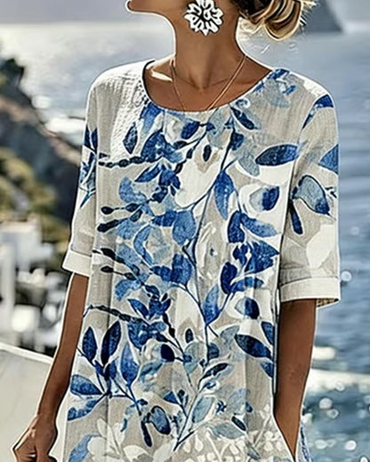 Alba | Vestido midi floral suelto y ligero