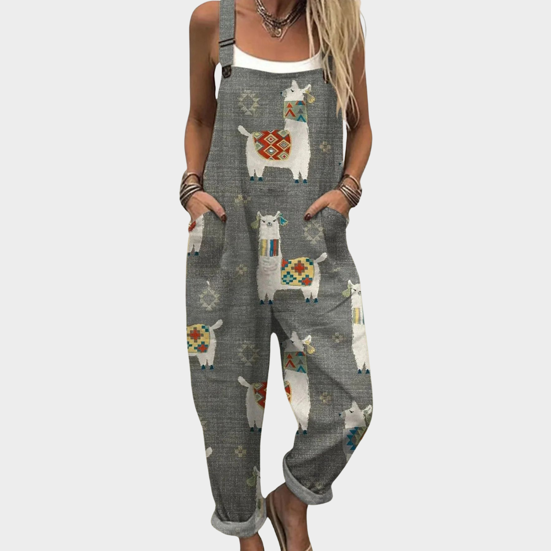 Cómoda Pantalón de Tirantes Impreso