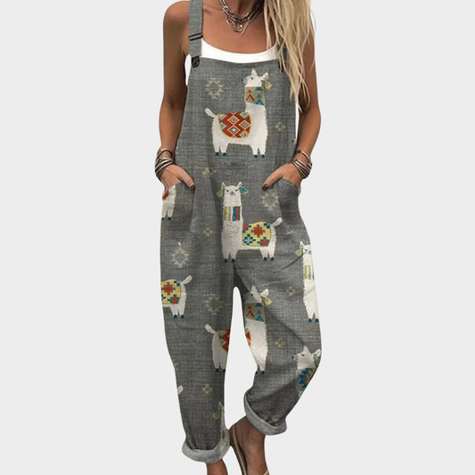 Cómoda Pantalón de Tirantes Impreso