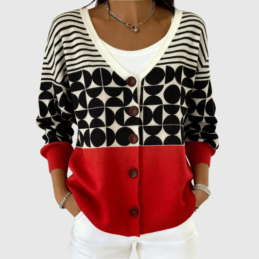 Isabeau | Cardigan Gráfico Moderno