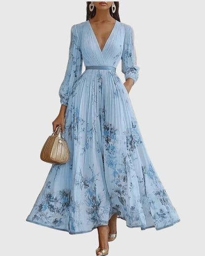Siena™ - Elegante Vestido Maxi Plisado