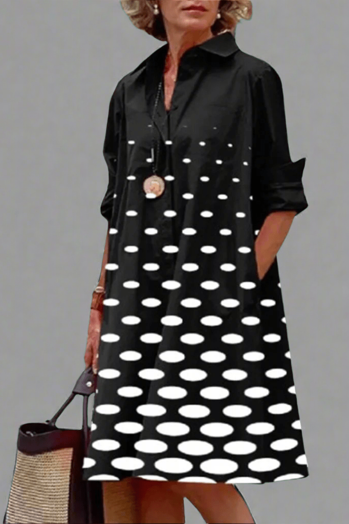 Coralie | Vestido Midi Gráfico