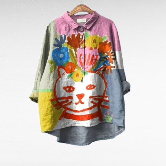 Solène | Blusa Gato Artístico