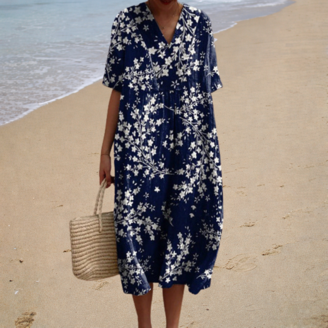 Adèle | Vestido Largo Floral Suave