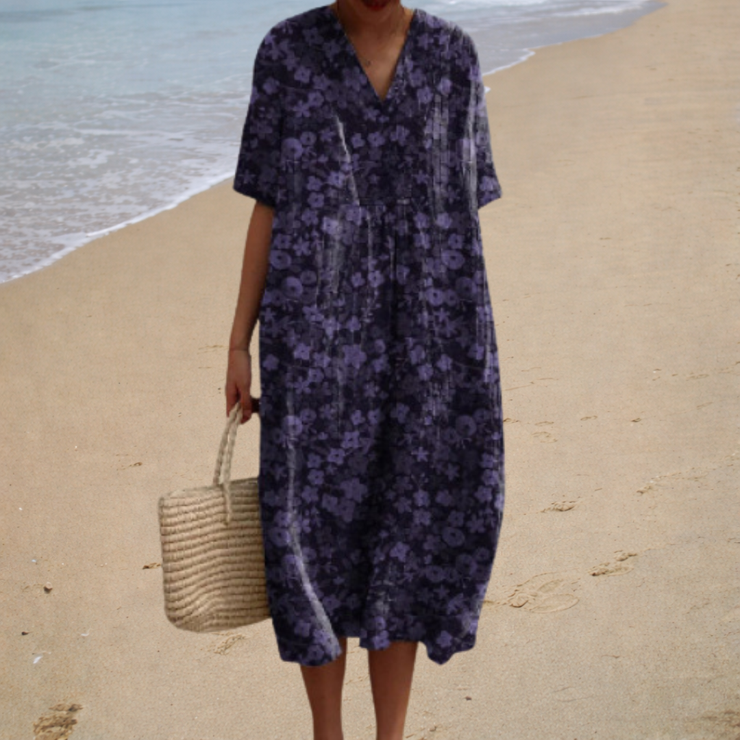 Adèle | Vestido Largo Floral Suave