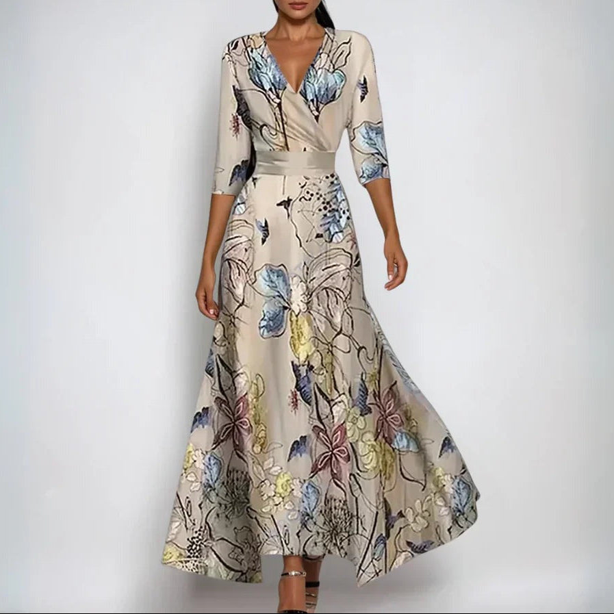 Sanne™ - Vestido cómodo con mangas tres cuartos