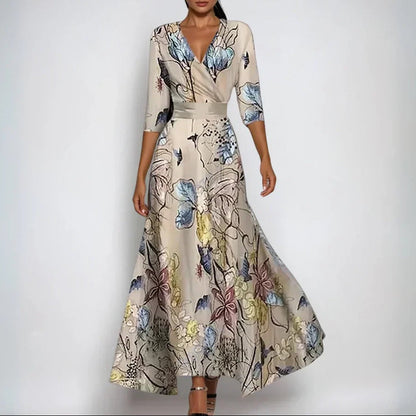 Sanne™ - Vestido cómodo con mangas tres cuartos