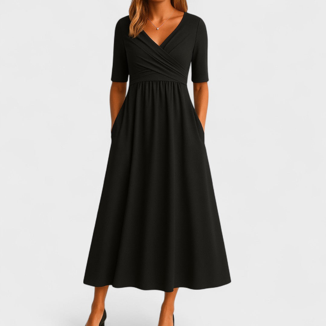 Émilie | Vestido Maxi Cruzado Elegante