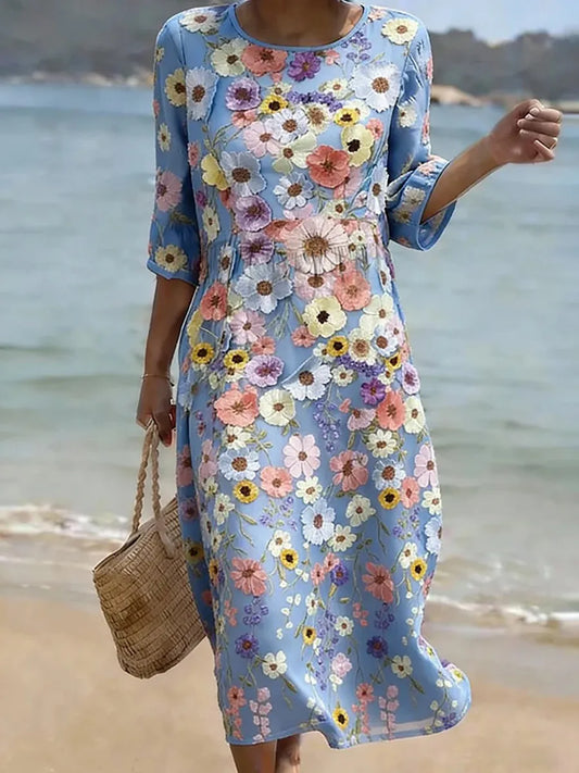 Céleste | Vestido Floral Poético