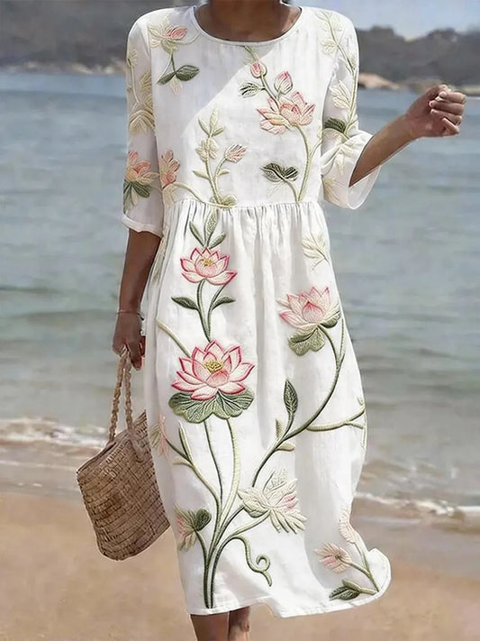 Fleurine | Vestido Bordado Romántico