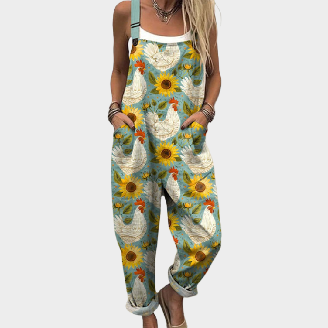 Cómoda Pantalón de Tirantes Impreso
