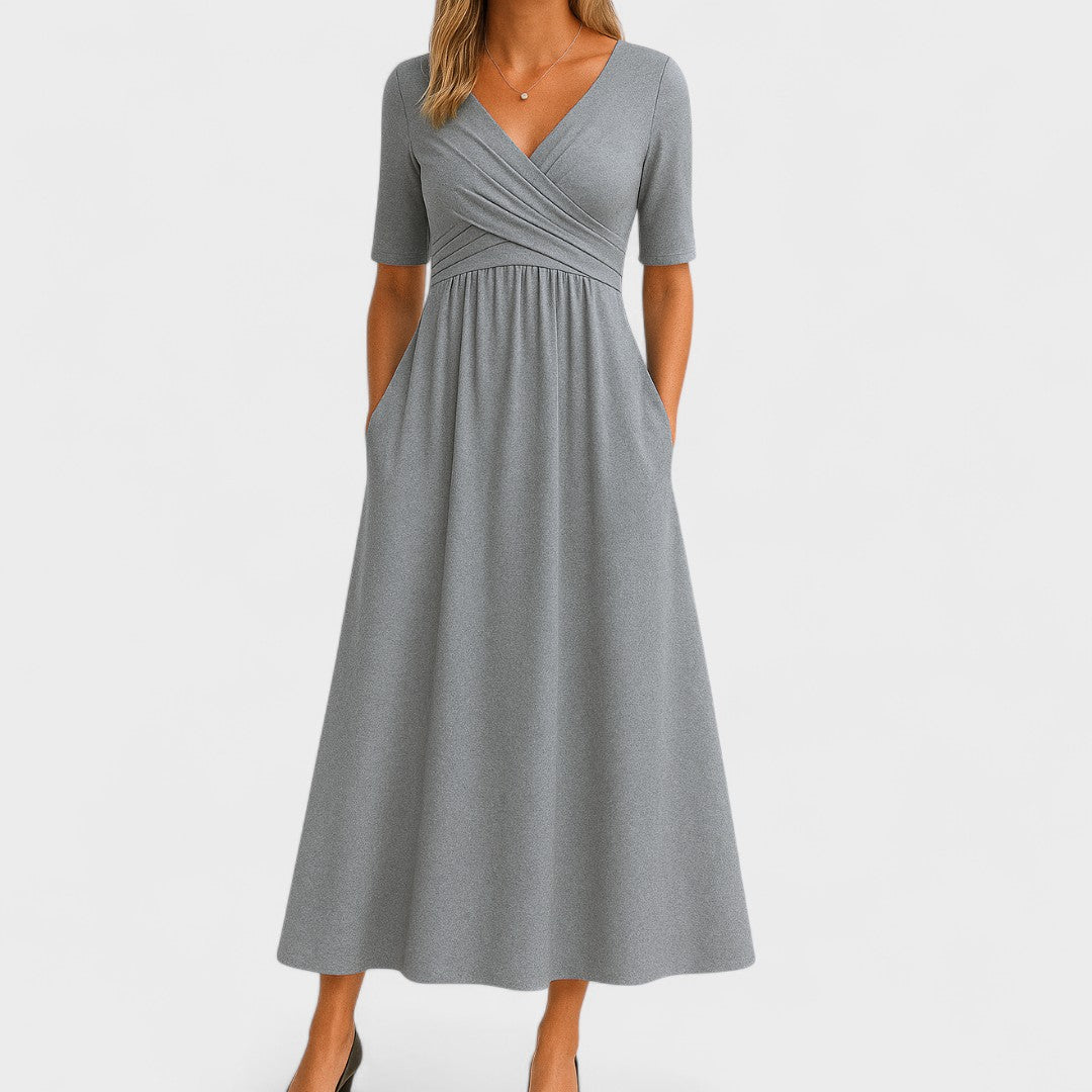 Émilie | Vestido Maxi Cruzado Elegante