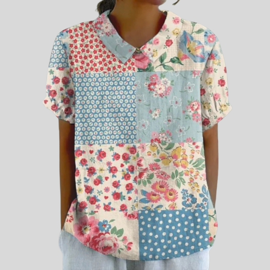 Noémie | Blusa Patchwork Vintage