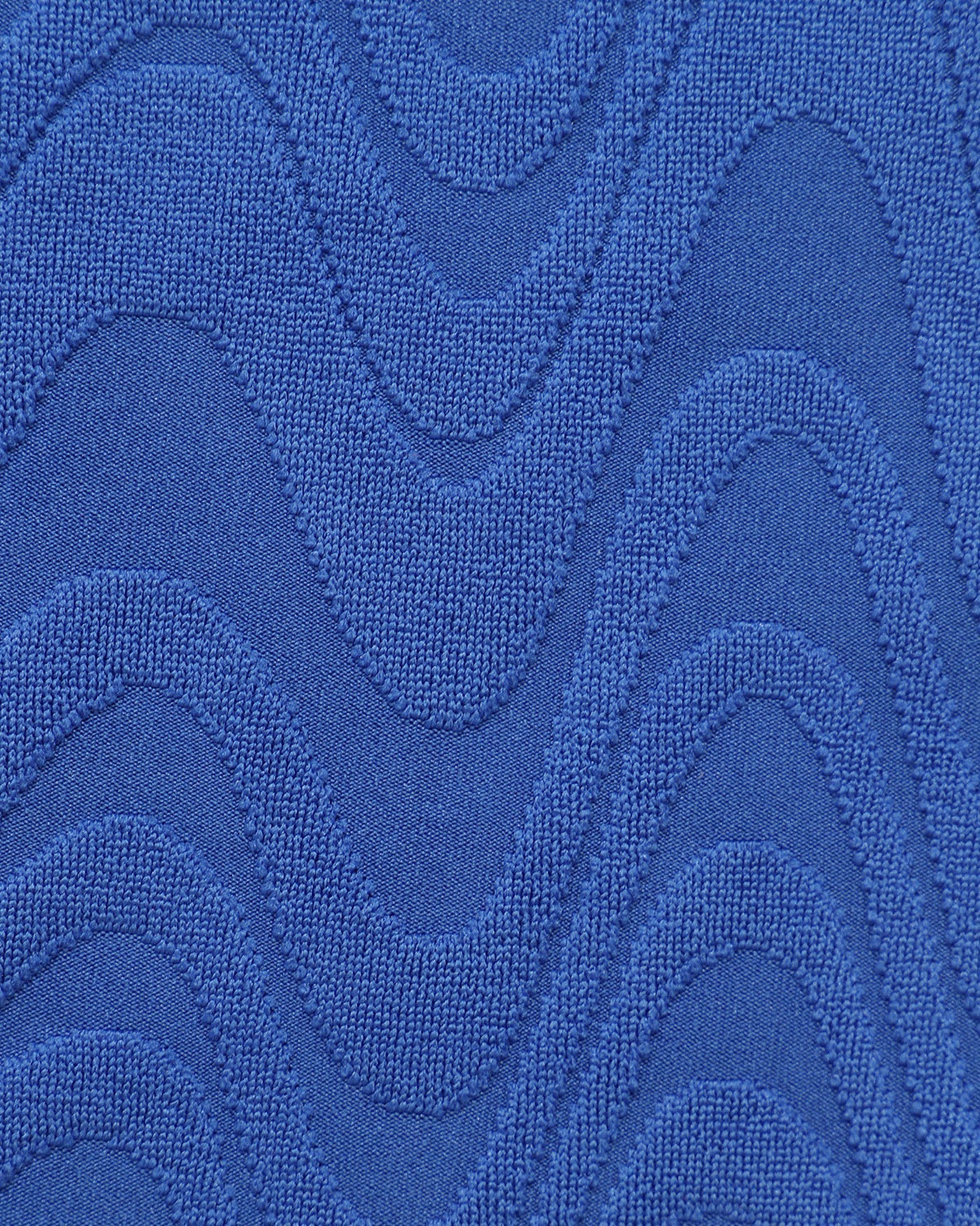 Conjunto de Bikini Texturizado Cuello U Azul Real