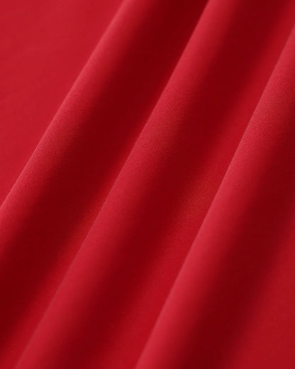 Vestido Mini Sin Mangas de Cuello Corazón Rojo