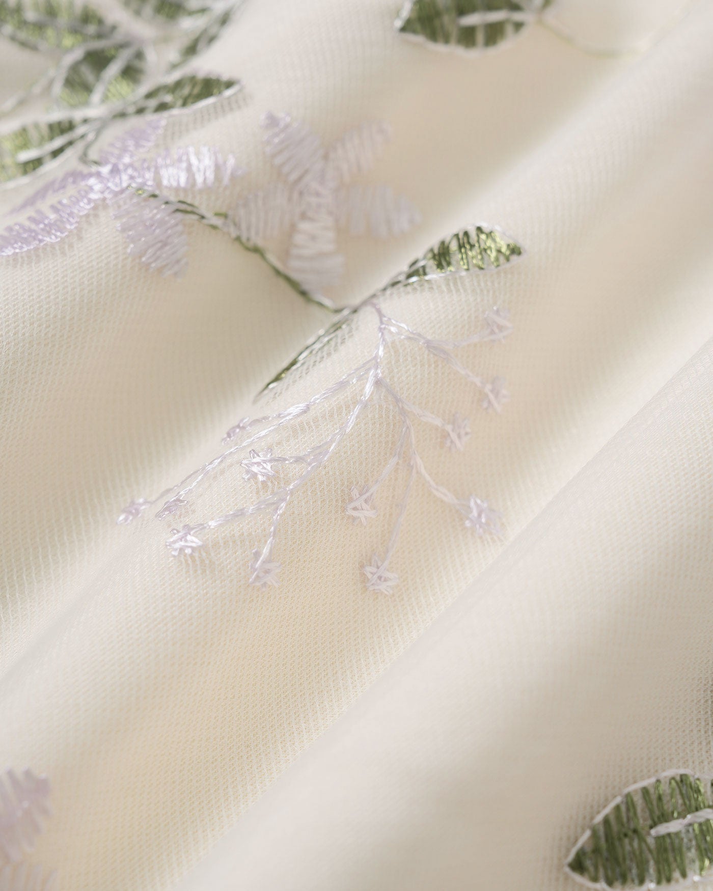 Falda Mini Recta Floral Beige