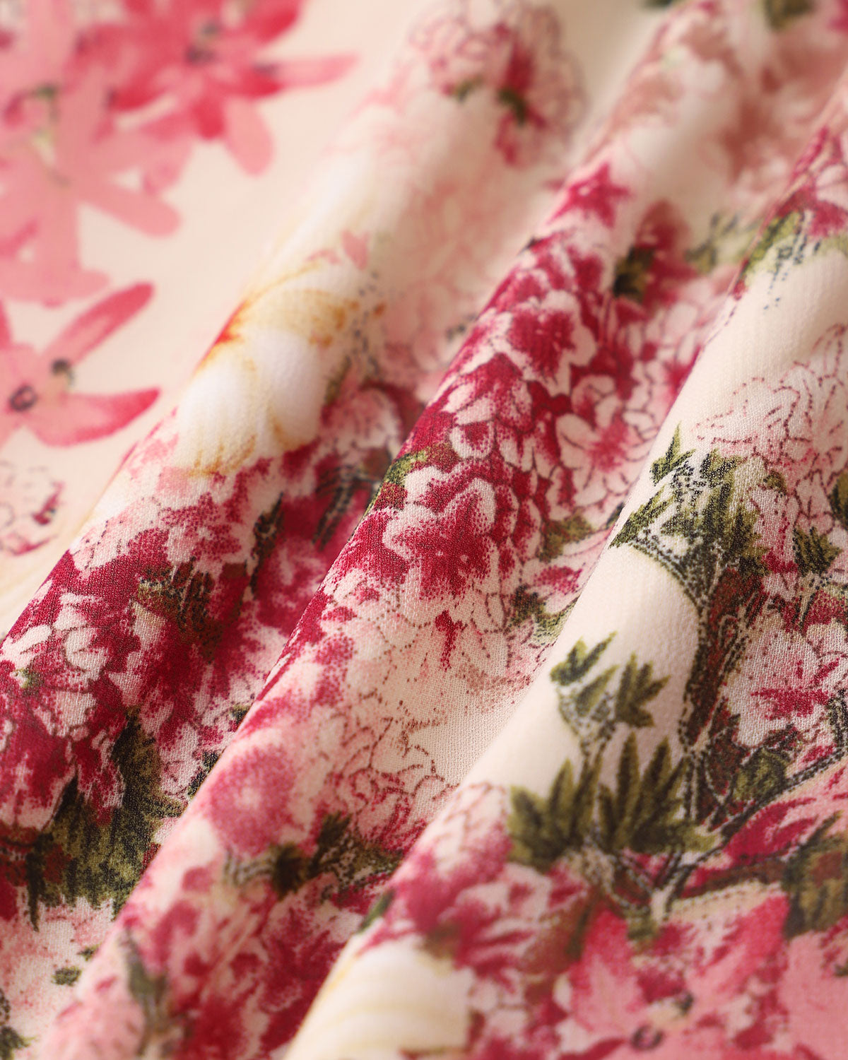Vestido Midi de Tirantes con Volantes en Floral Rosa