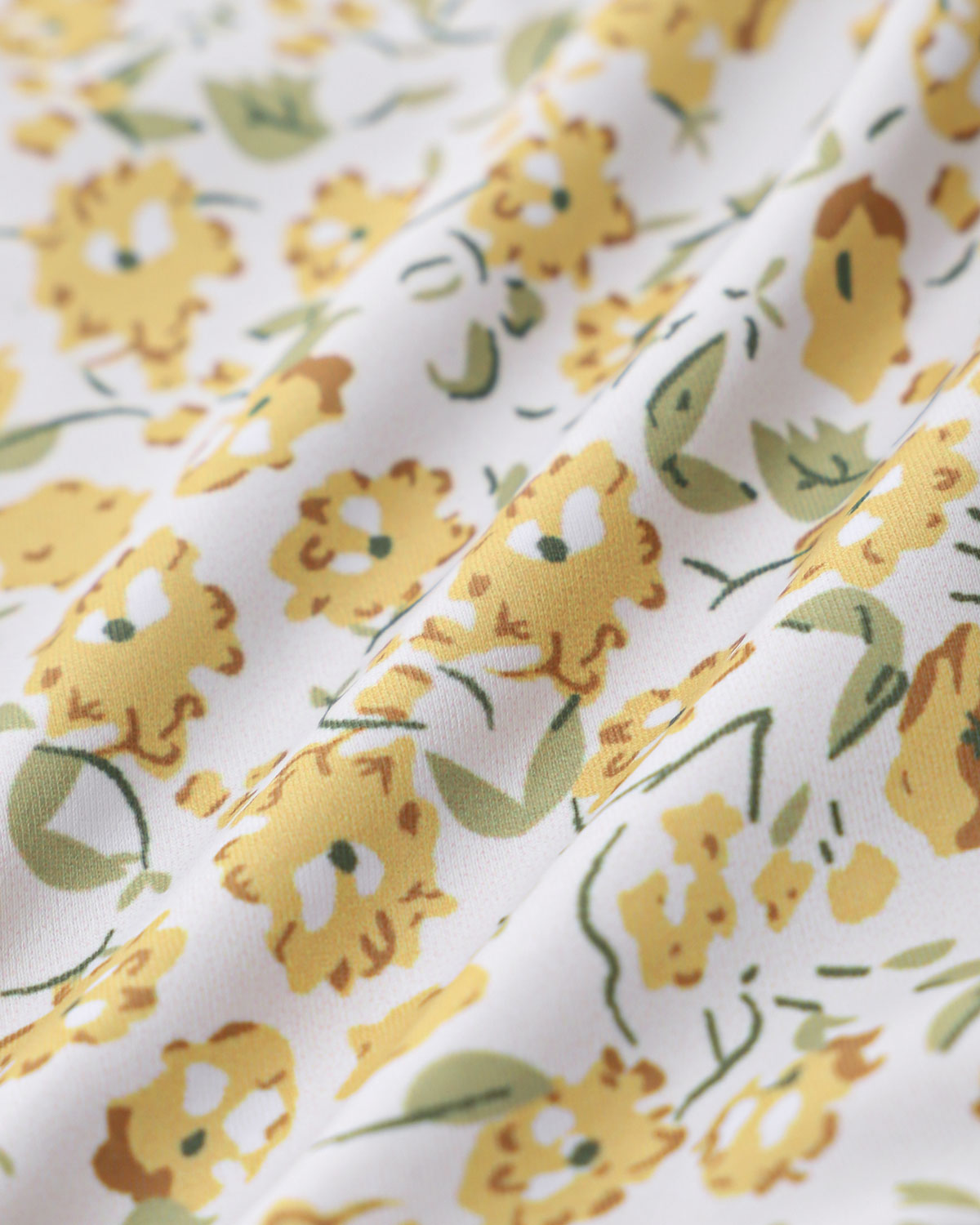 Conjunto de Bikini Triangular Floral Amarillo