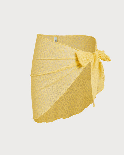 Conjunto de Bikini Texturizado Amarillo