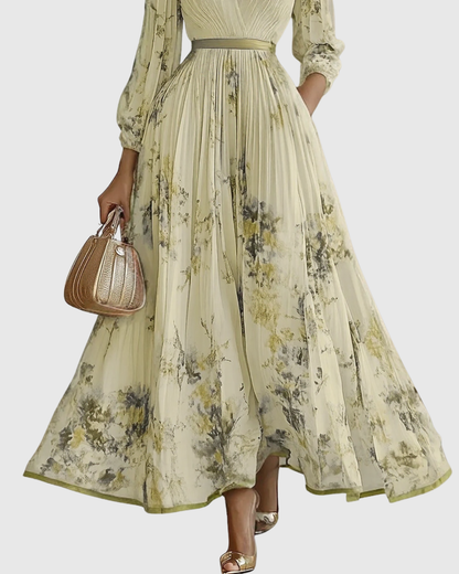 Siena™ - Elegante Vestido Maxi Plisado