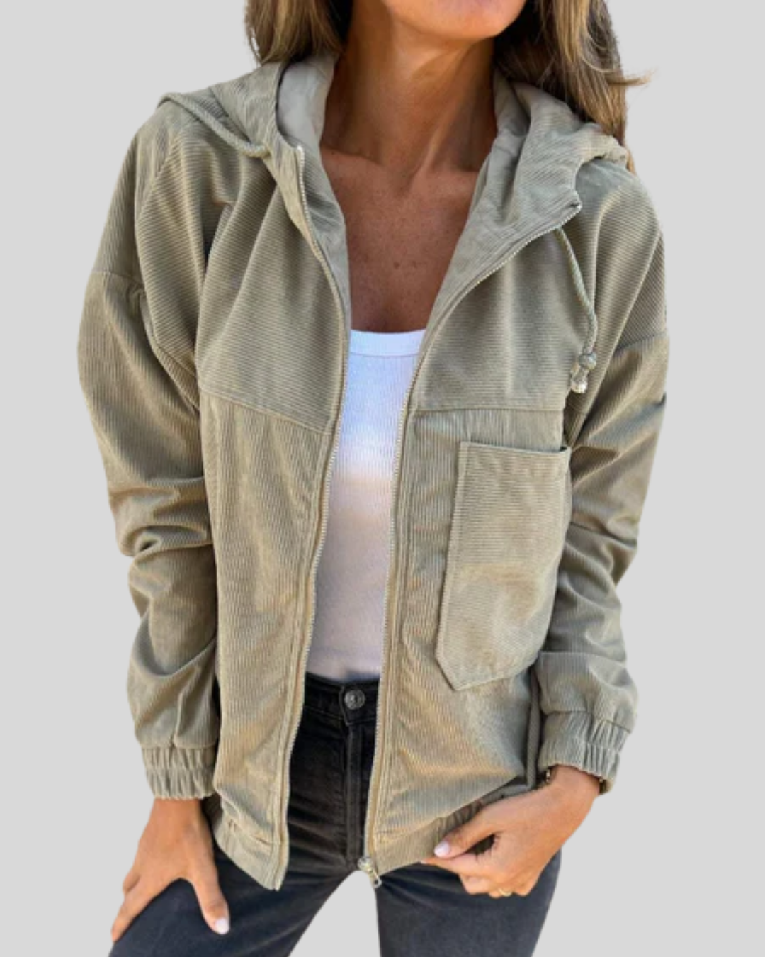 Manon | Chaqueta con Cremallera Casual