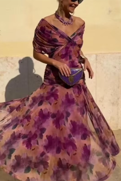 Lady™ - Vestido envolvente con corte drapeado