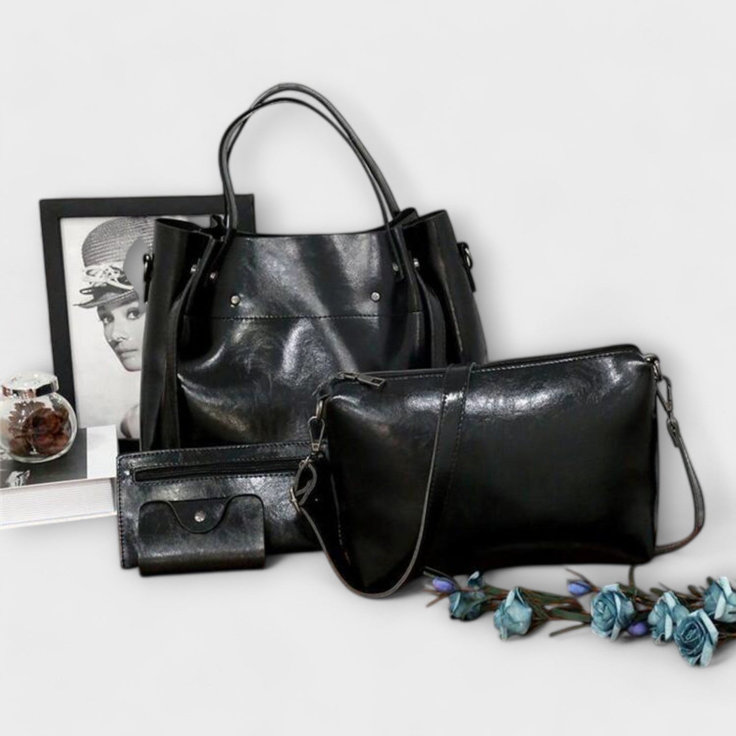 Émilie | Conjunto de 3 Piezas Bolsa y Clutch Elegancia Vintage