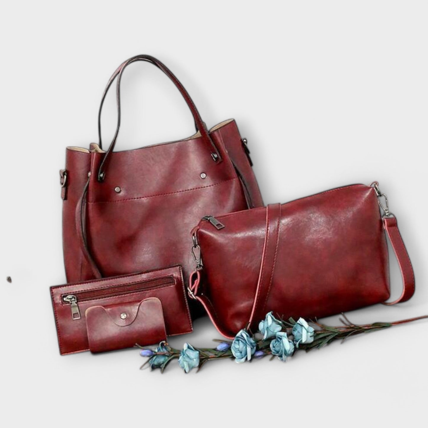 Émilie | Conjunto de 3 Piezas Bolsa y Clutch Elegancia Vintage