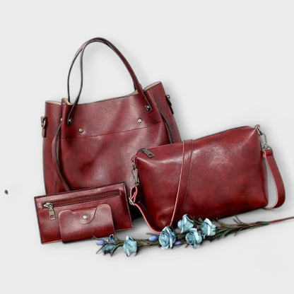 Émilie | Conjunto de 3 Piezas Bolsa y Clutch Elegancia Vintage