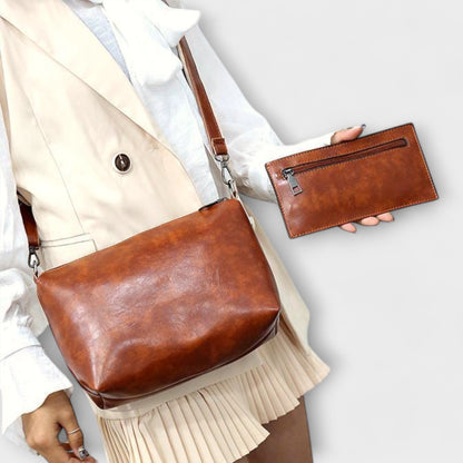 Émilie | Conjunto de 3 Piezas Bolsa y Clutch Elegancia Vintage