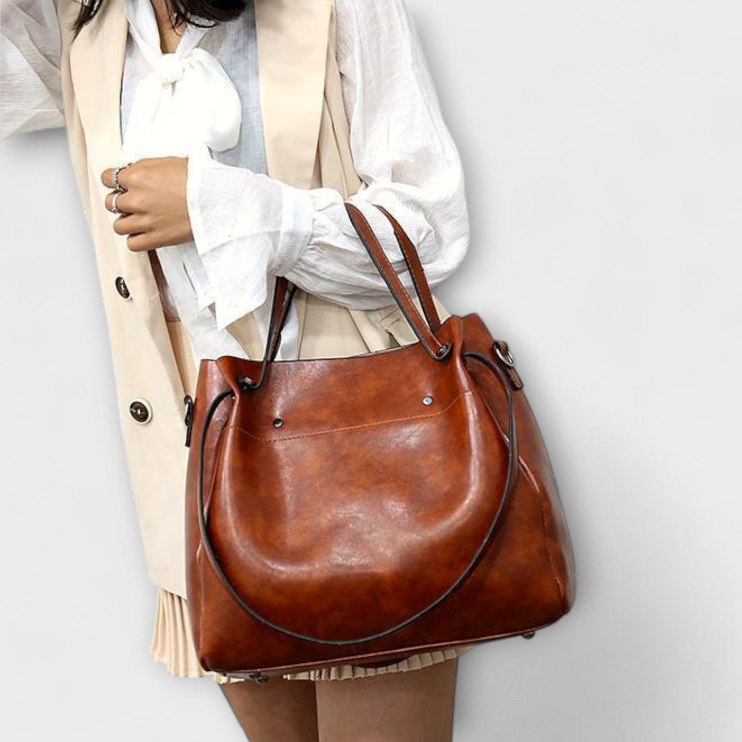 Émilie | Conjunto de 3 Piezas Bolsa y Clutch Elegancia Vintage