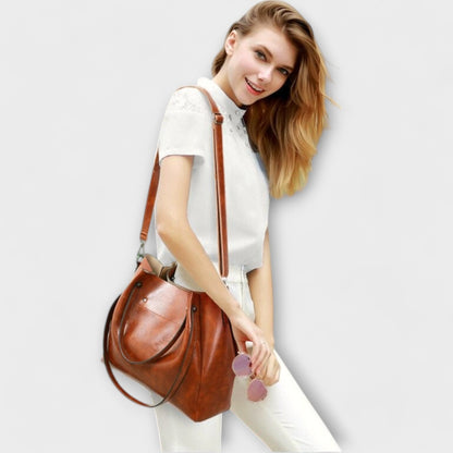 Émilie | Conjunto de 3 Piezas Bolsa y Clutch Elegancia Vintage