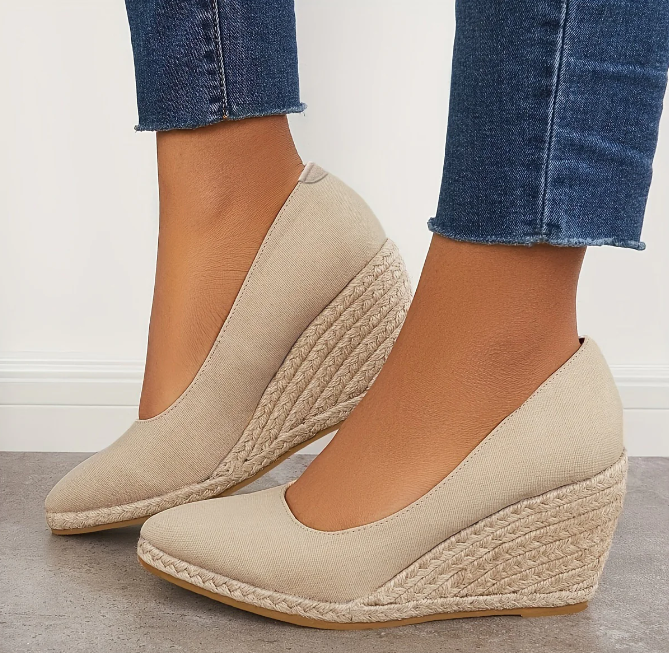 Karla - Espadryle na platformie i sandały na koturnie