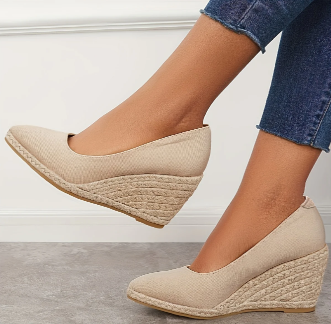 Karla - Espadryle na platformie i sandały na koturnie