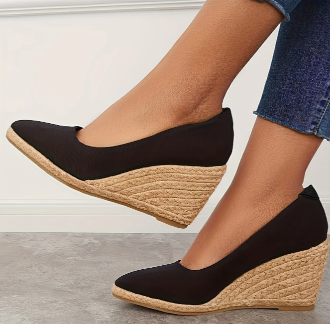 Karla - Espadryle na platformie i sandały na koturnie