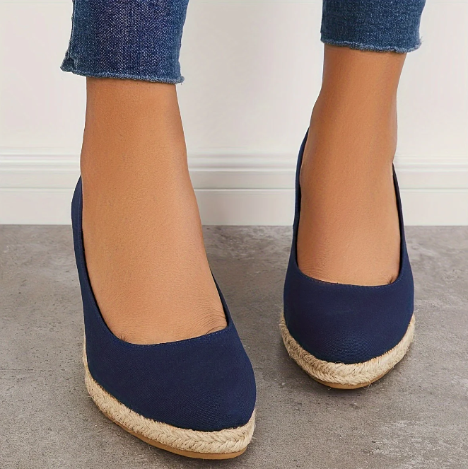 Karla - Espadryle na platformie i sandały na koturnie