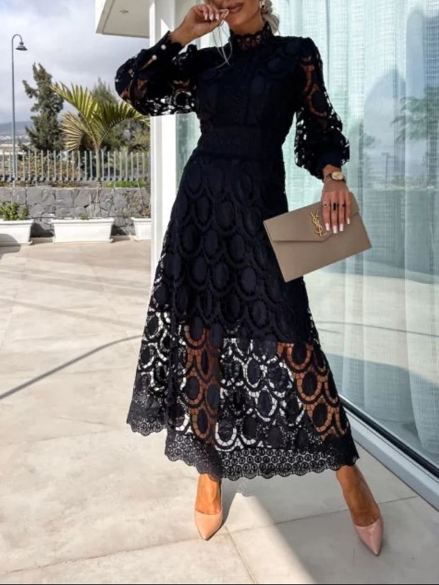 Noor™ - Vestido Romántico con Detalles Refinados
