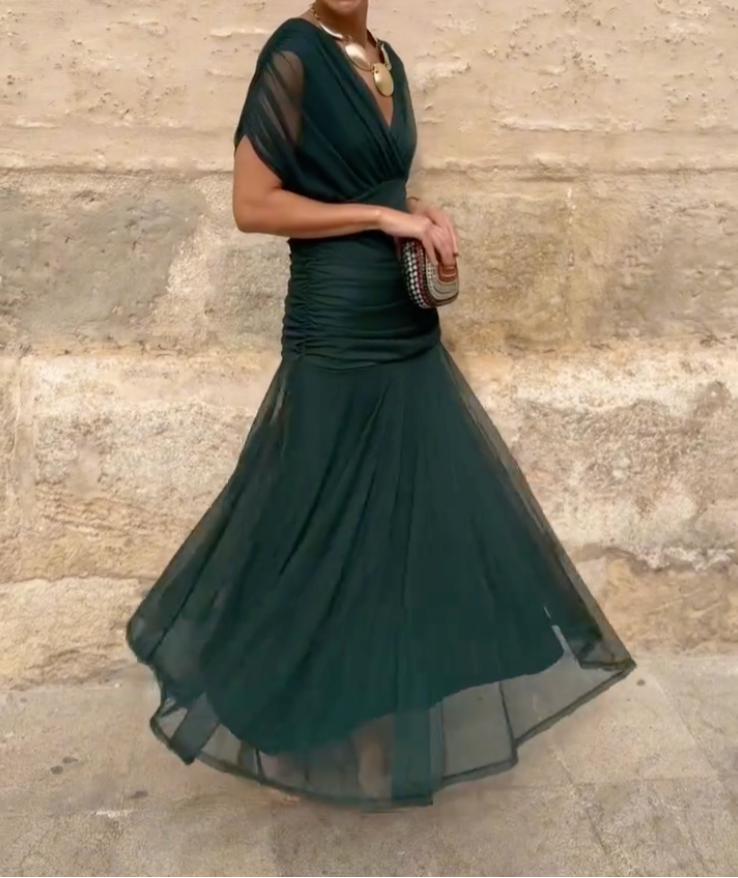 Lady™ - Vestido envolvente con corte drapeado
