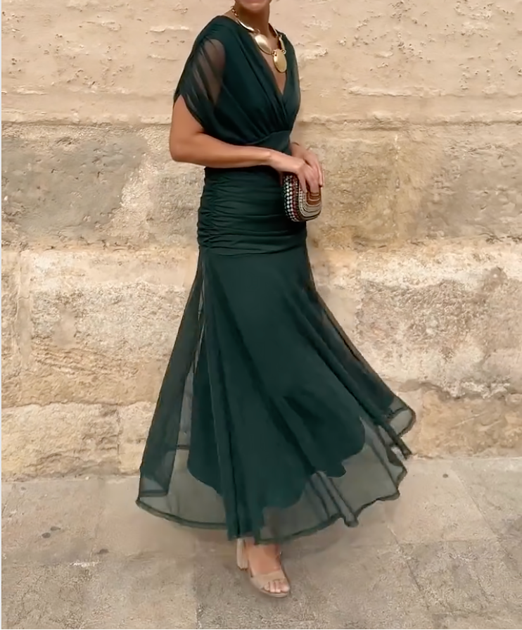 Lady™ - Vestido envolvente con corte drapeado