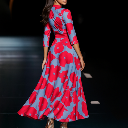 Sanne™ - Vestido cómodo con mangas tres cuartos
