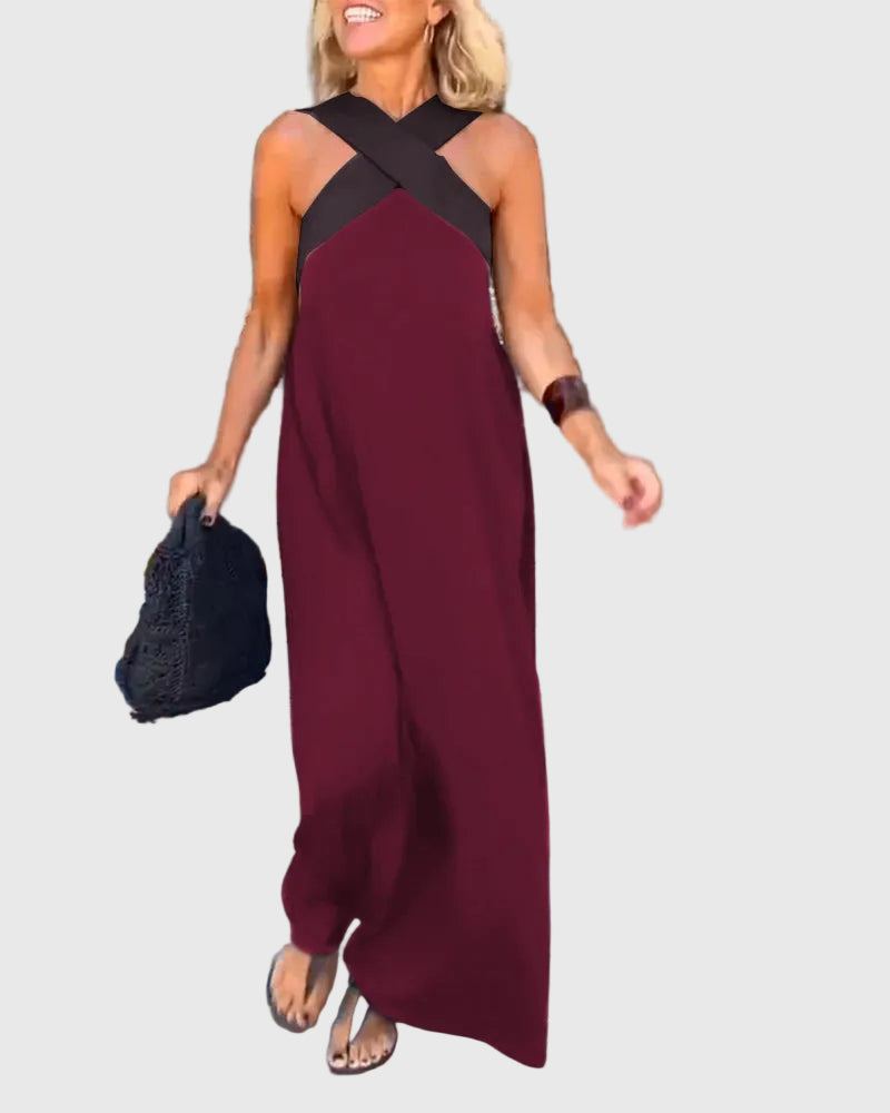 Léna | Vestido Maxi Cruzado Elegante