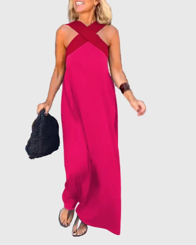 Léna | Vestido Maxi Cruzado Elegante