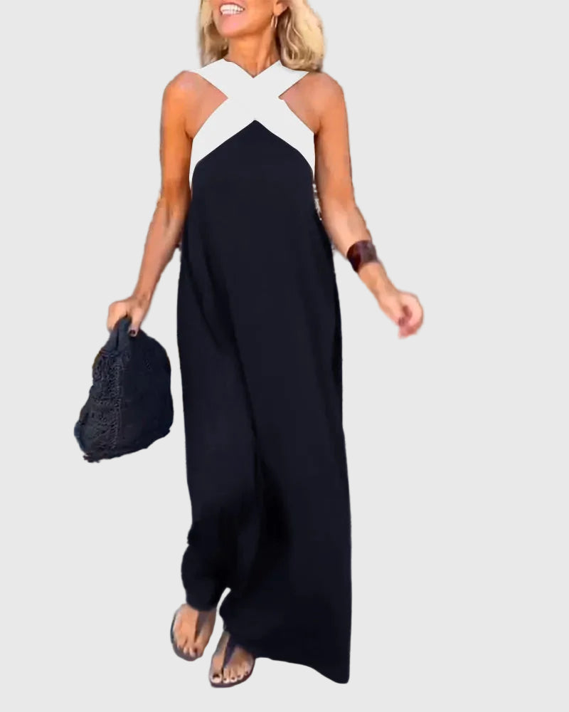 Léna | Vestido Maxi Cruzado Elegante