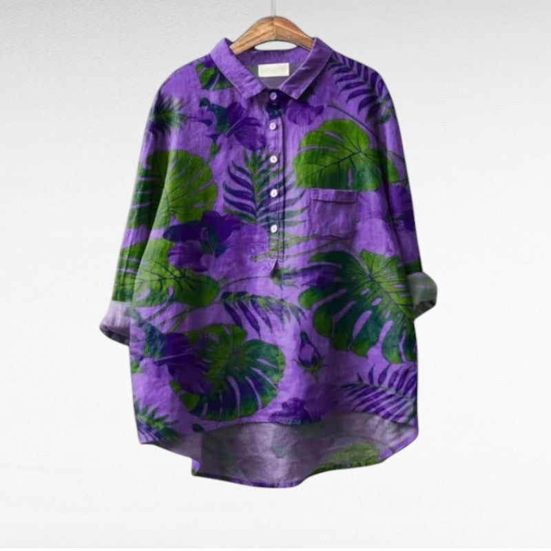 Maëlys | Blusa Tropical Elegante